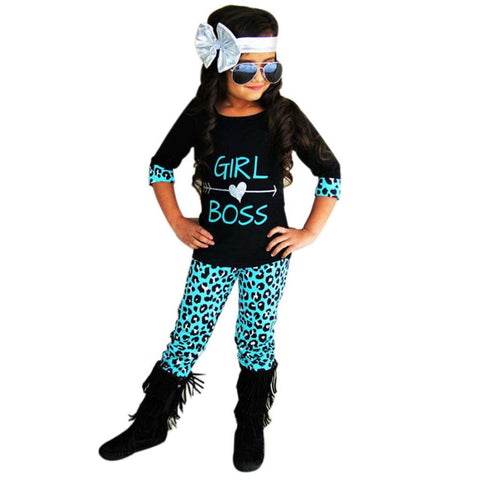 2-pc Set Girl Boss T-shirt + Pants Outfit