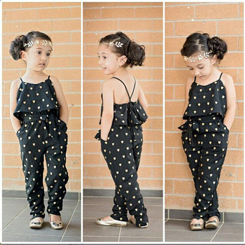 Polka Dot Strap Jumpsuit Set