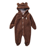 Winter Bear Hooded Romper