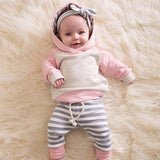 3-pc Set Hoodie + Pants + Headband Outfits