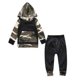 2-pc Set Stripe Hoodie + Pants Baby Outfit