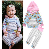 2-pc Set Stripe Hoodie + Pants Baby Outfit