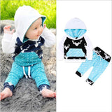 2-pc Set Stripe Hoodie + Pants Baby Outfit