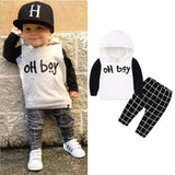 2-pc Set Stripe Hoodie + Pants Baby Outfit